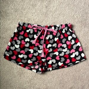 Heart Print Women's Sleep Shorts